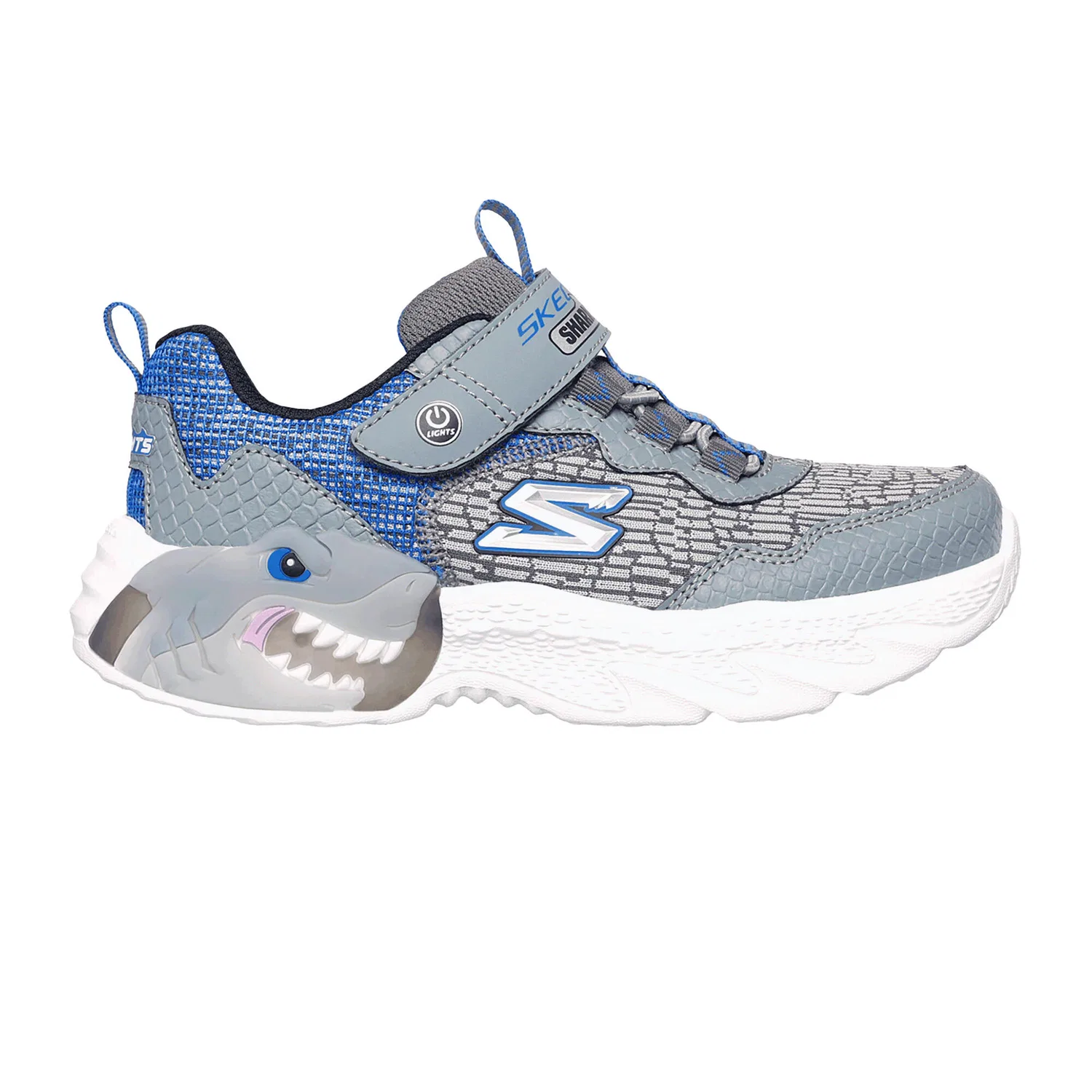 Детские кроссовки со светящимися элементами S-Lights Creature Lights Skechers, Hellgrau