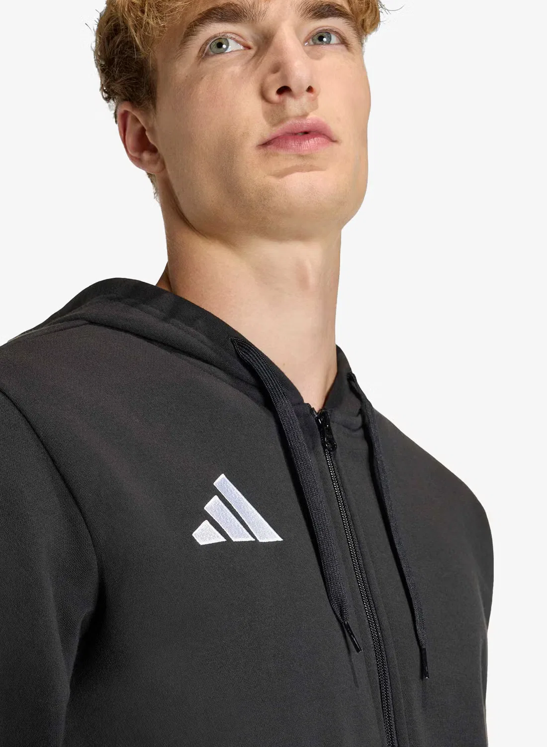 Худи на молнии с флисом Entrada26 Adidas, черный — фото 3