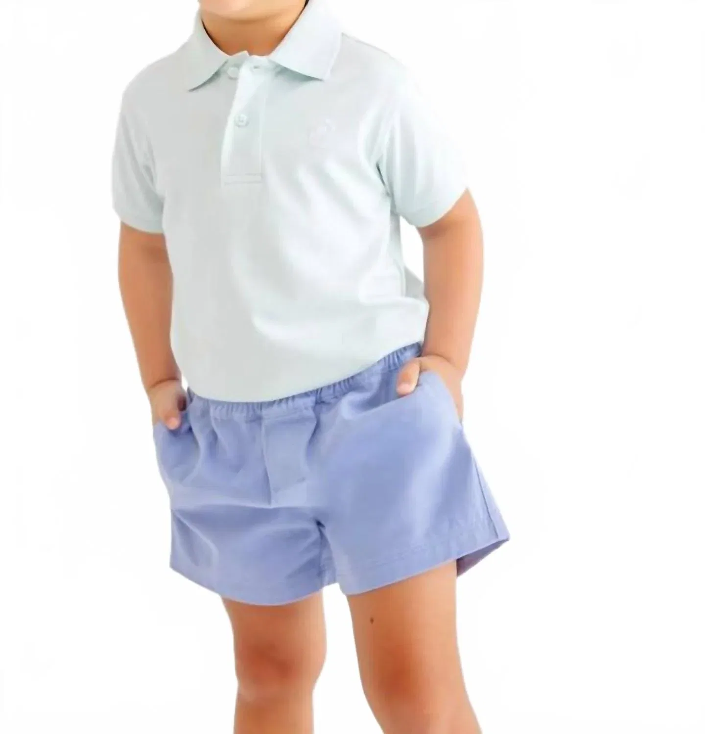 Детские шорты на резинке хлопковые Sheffield Pull On Shorts Beaufort Bonnet, Park City Periwinkle — фото 2