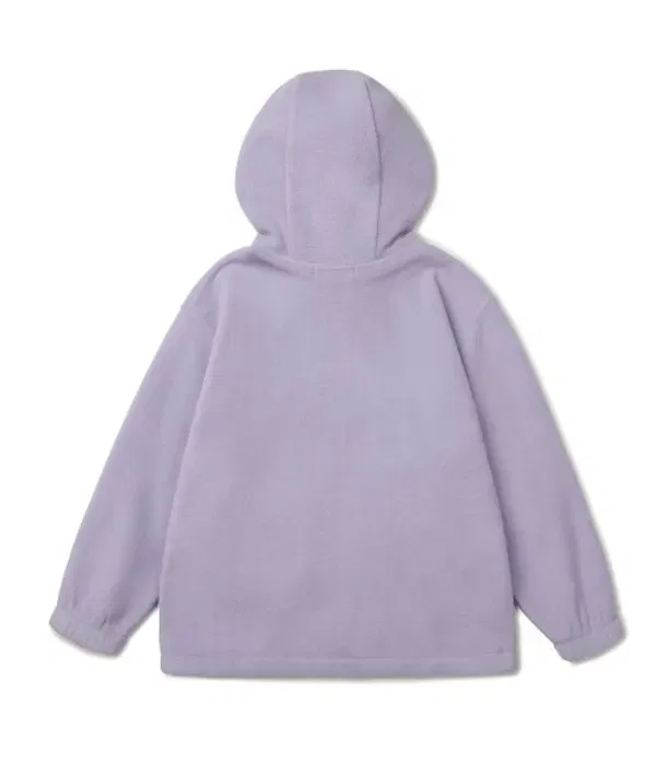 Флисовая кофта оверсайз на молнии, полар, Musinsa Standard Kids, лавандовый — фото 3