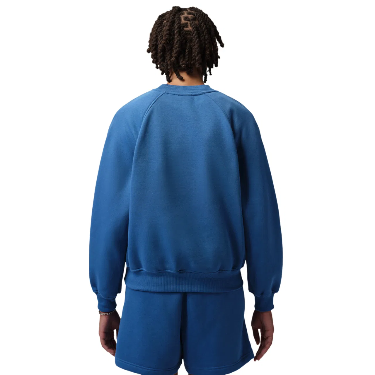 Женский свитшот с регланом, хлопковый, Jordan Brooklyn Fleece BB Pullover Hoodie Jordan, True Blue — фото 2