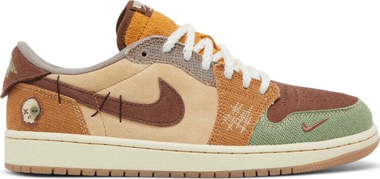 

Кроссовки Zion Williamson x Air Jordan 1 Retro Low OG Voodoo, коричневый