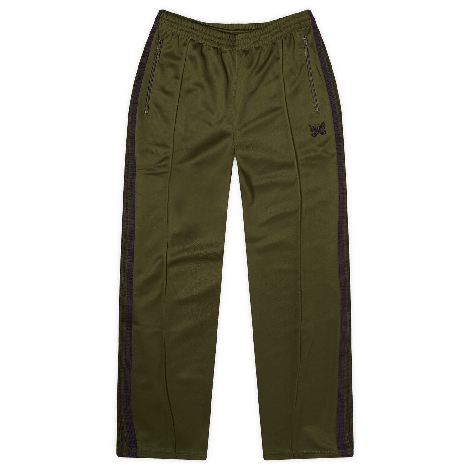 

Спортивные брюки Needles Poly Smooth Zipped Track, оливковый