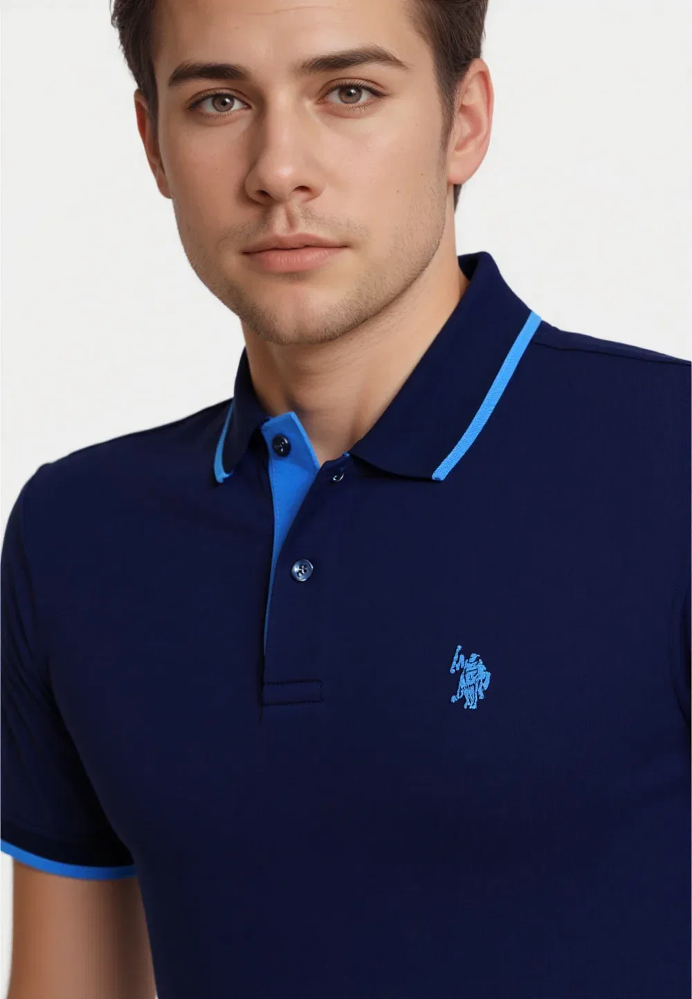 Модная рубашка-поло Kurzarm U.S. Polo Assn., Dunkelblau — фото 4