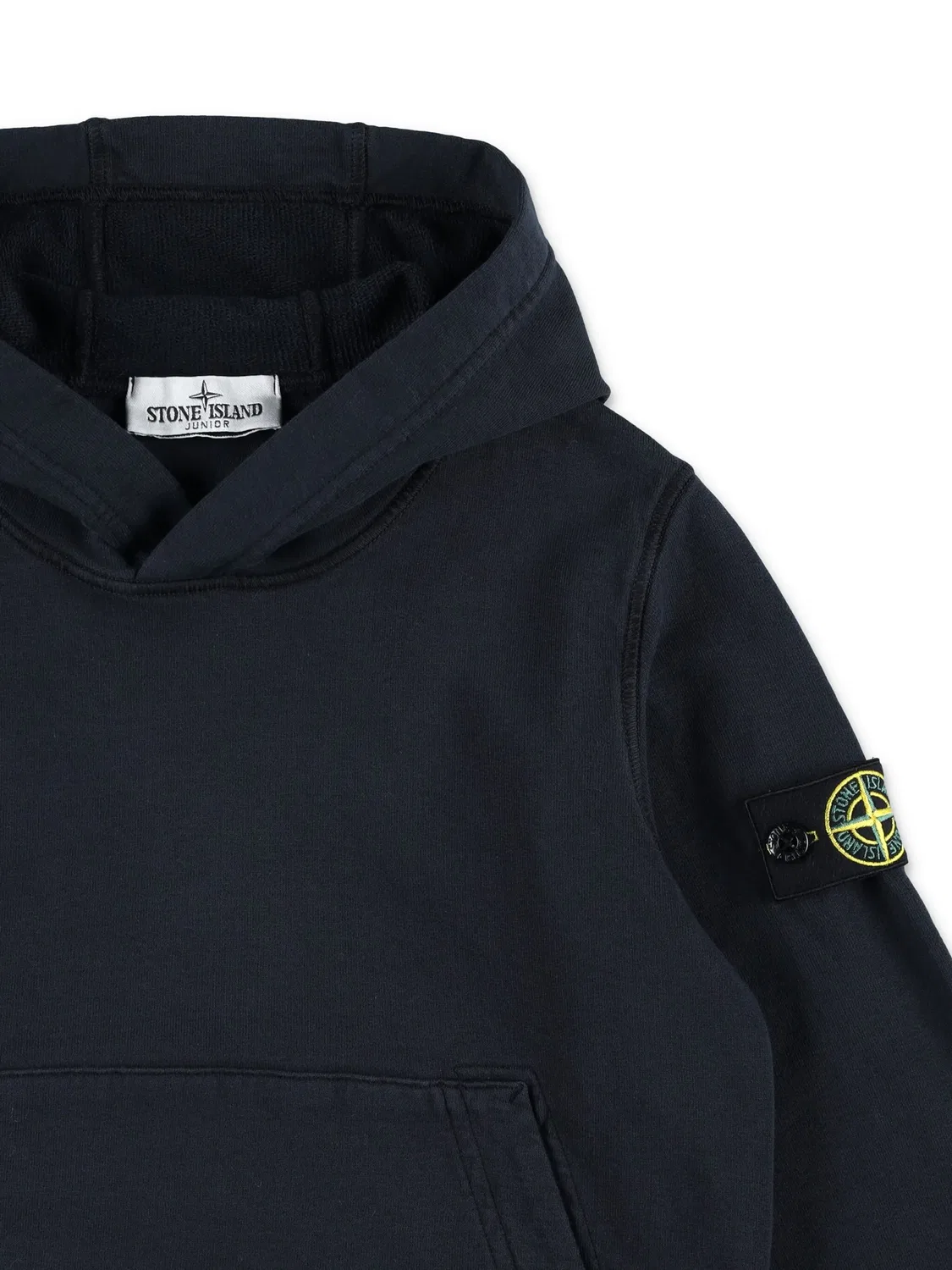 Худи с компасным значком Stone Island, черный — фото 3