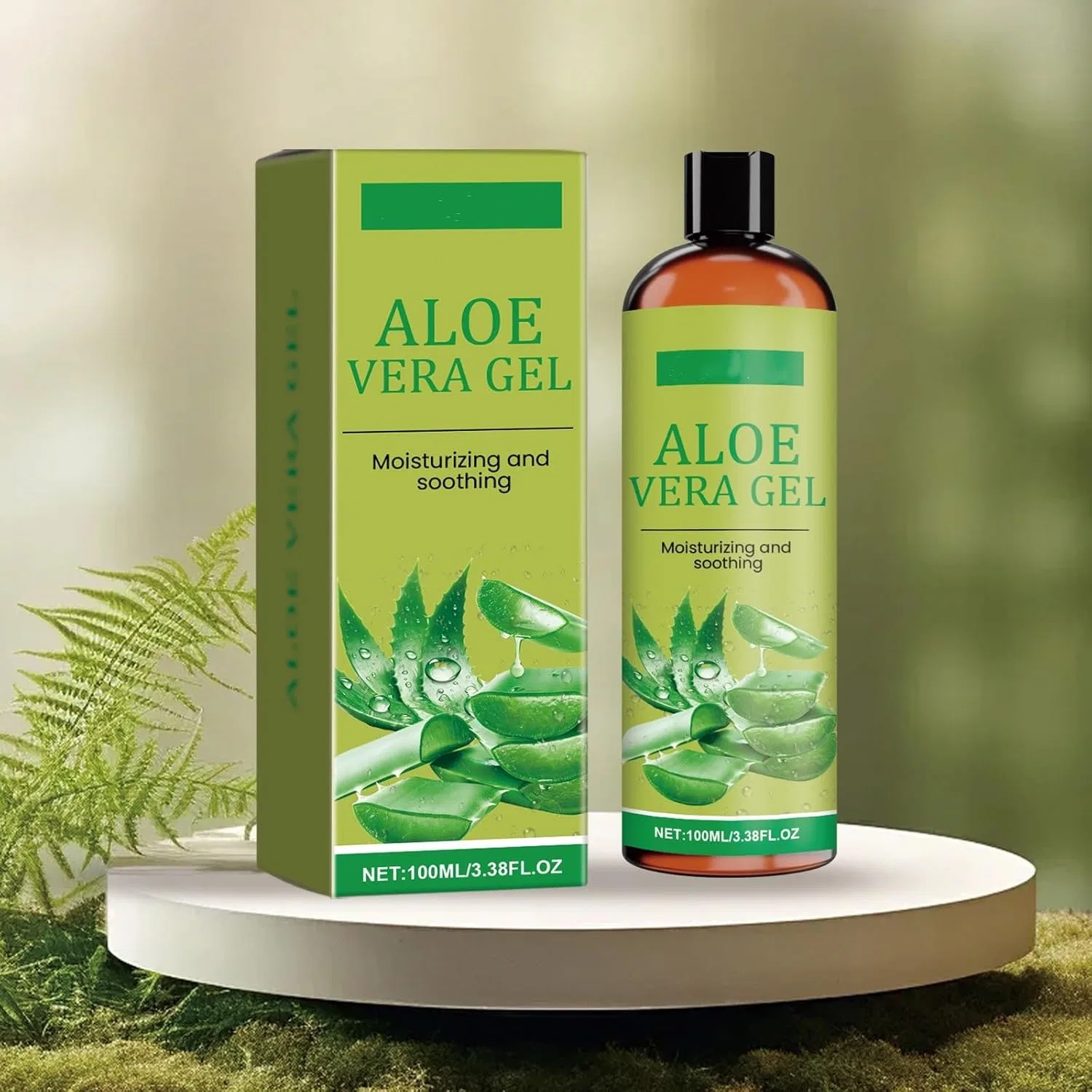 Гель для лица и тела Organic Aloe Gel, Generisch, 100 мл, Green — фото 2