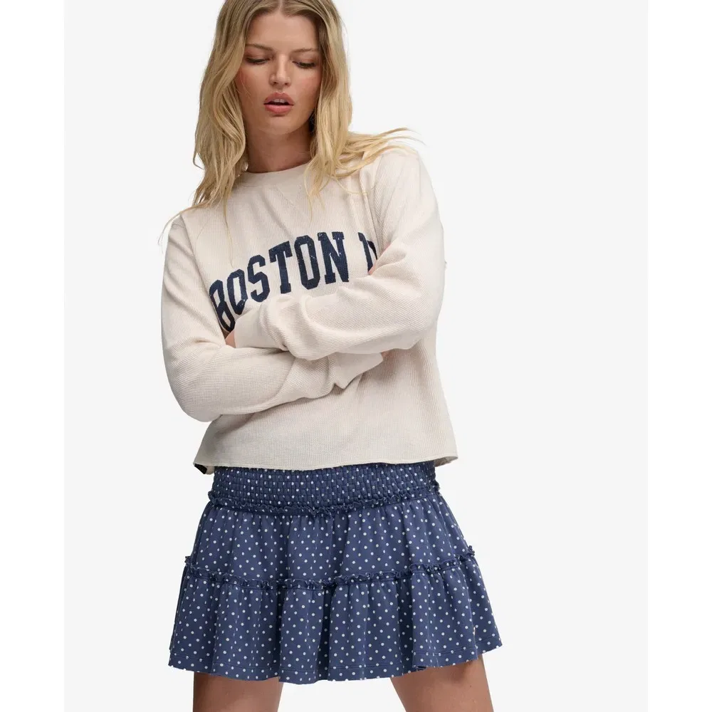 Юбка короткая ярусная из джерси Superdry, синий — фото 3