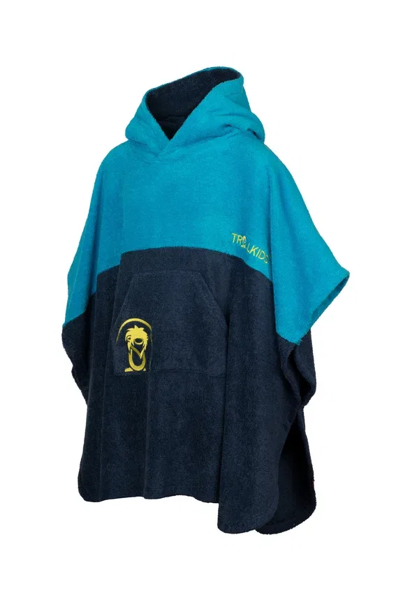 Пончо из полиэстера Kvalvika Surf Poncho Trollkids Vivid Blue, ярко-синий — фото 4
