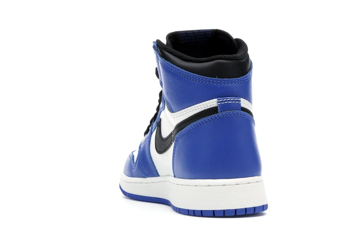 Детские кроссовки для мальчиков с замшевым верхом Jordan 1 Retro High, Game Royal/Black-Summit White — фото 4