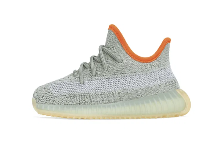 Детские кроссовки для малышей с принтом Yeezy Boost 350 V2 Desert Sage Adidas Originals, Green