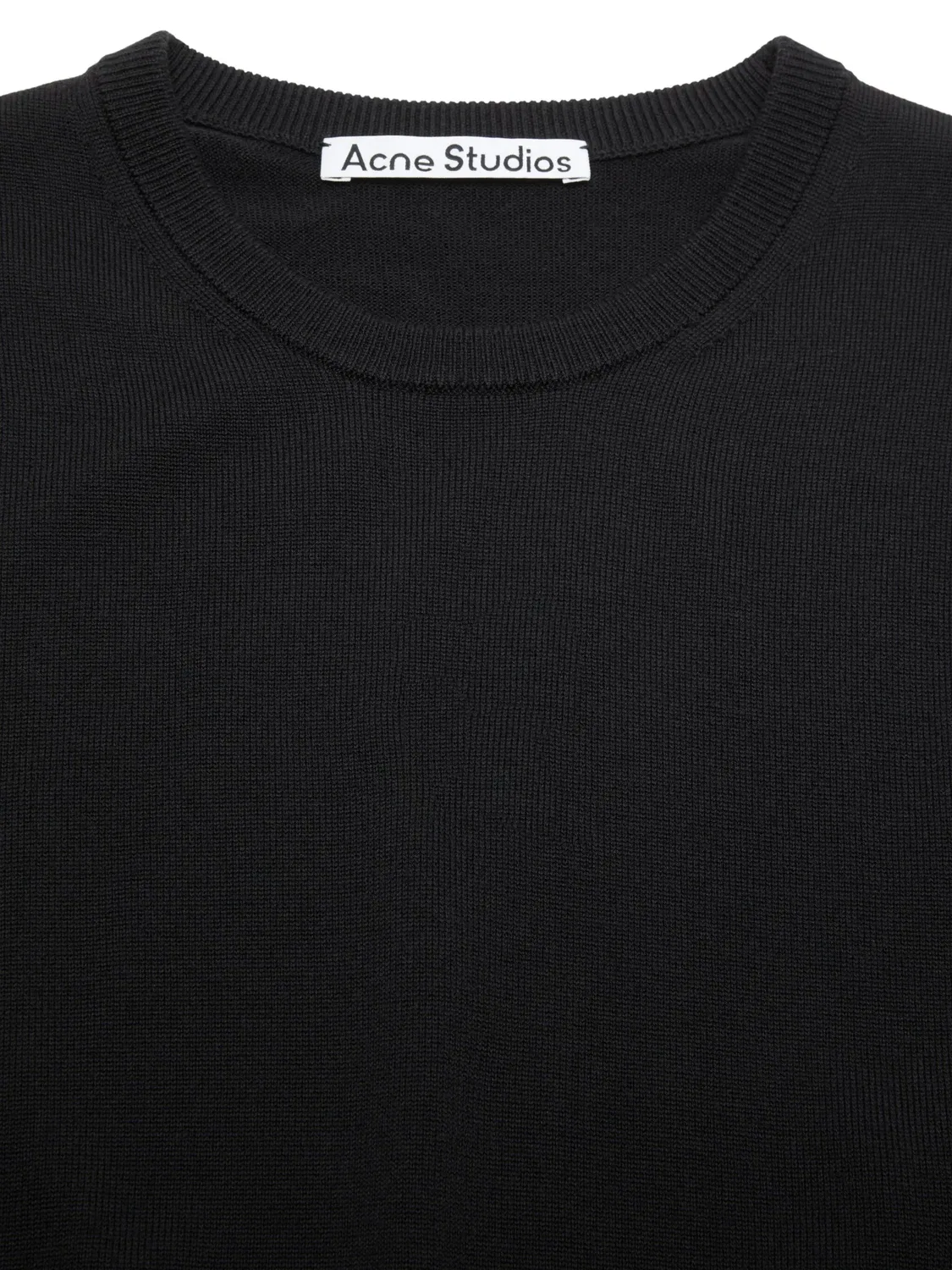 Свитшот с длинными рукавами Acne Studios, черный — фото 4