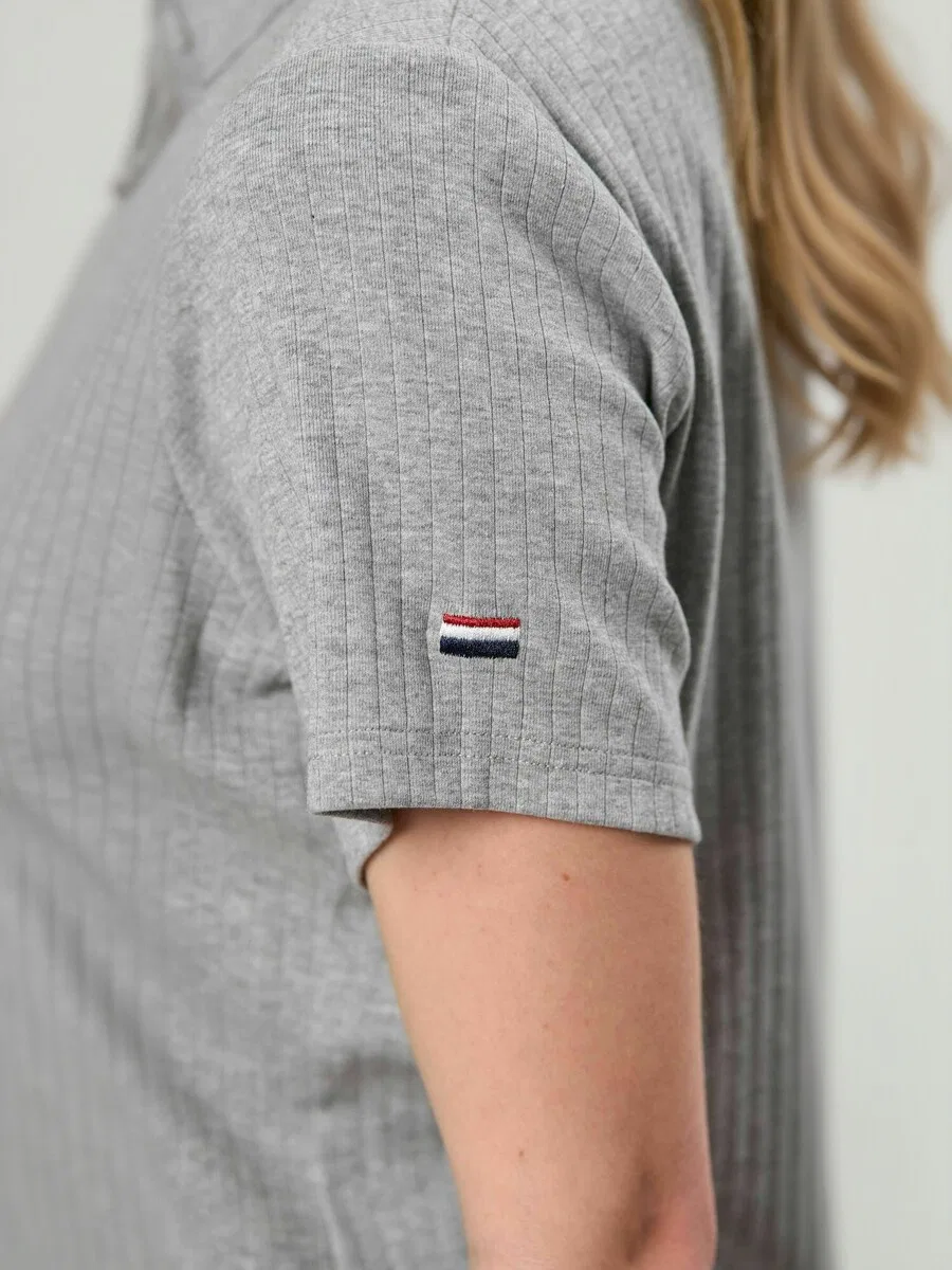 Топ U.S. POLO ASSN., серый — фото 3