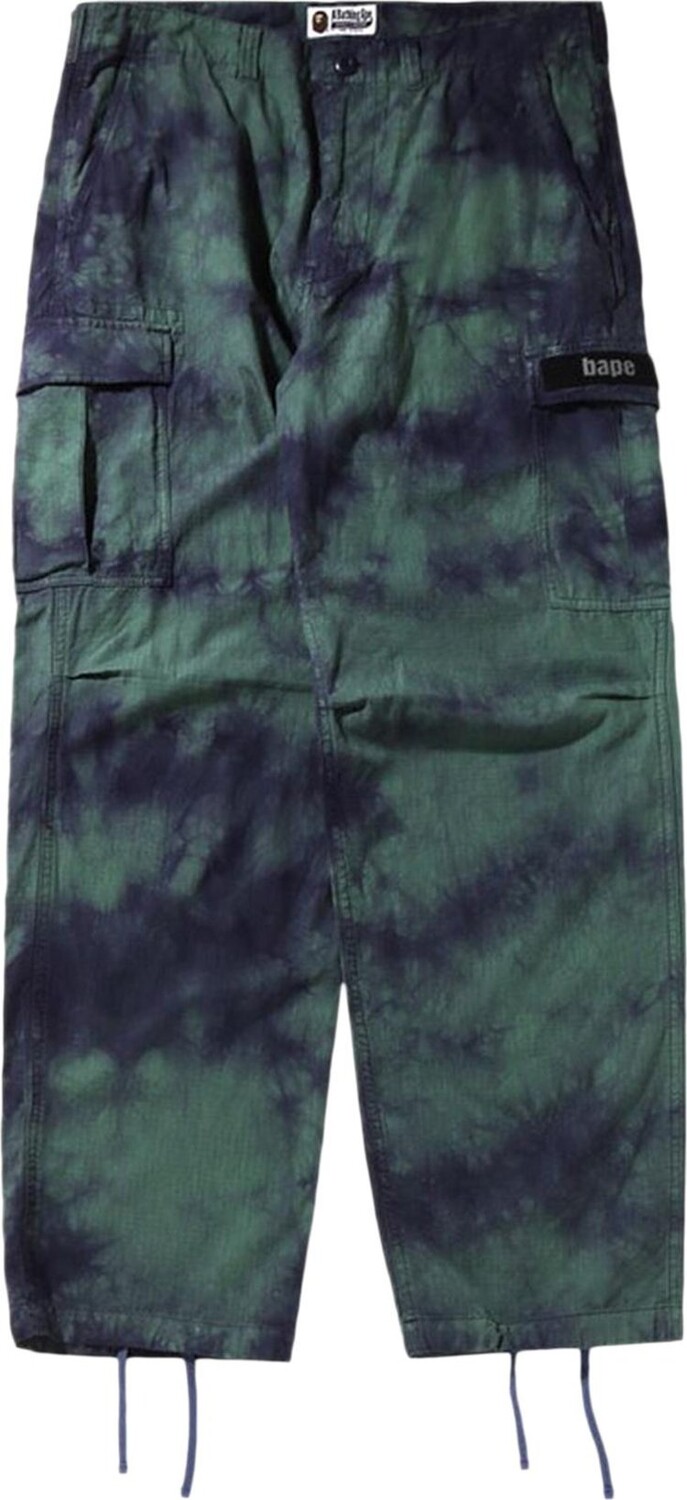 

Брюки BAPE Tie Dye Relaxed Fit 6 Pocket Pants 'Purple', фиолетовый