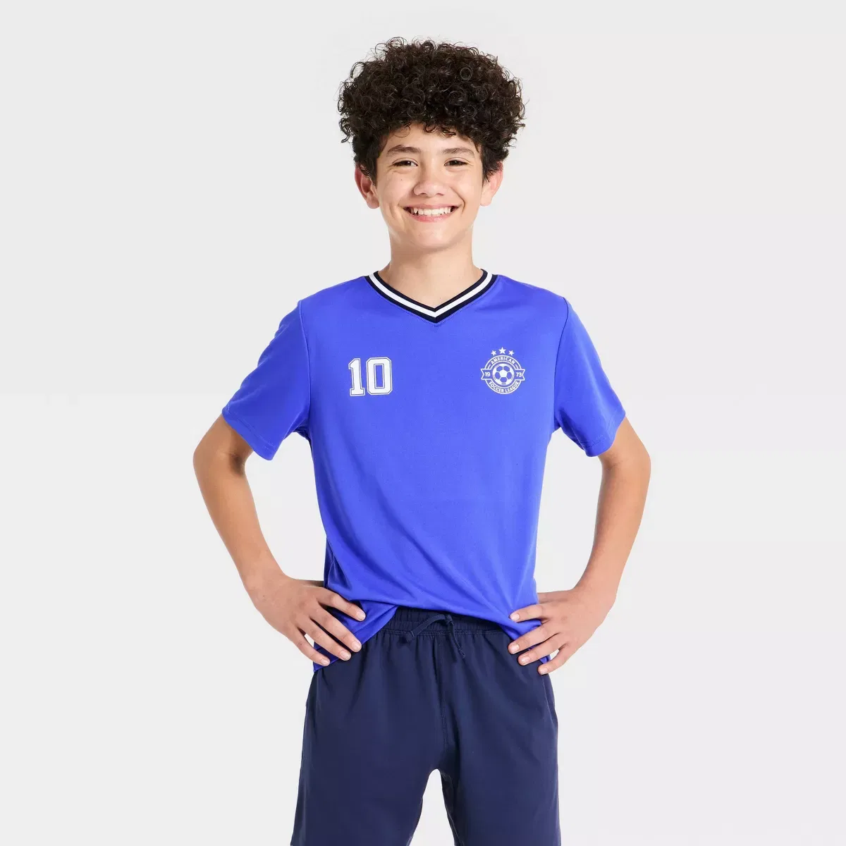 Детское футболка-поло с коротким рукавом из переработанного полиэстера KIDS PERFORMANCE, Royal Blue
