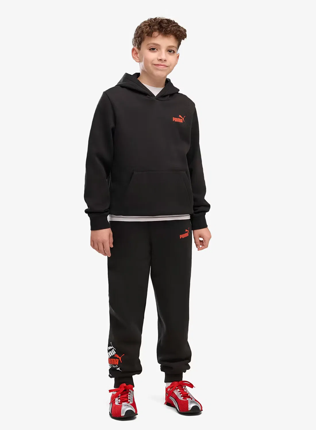 Штаны с логотипом Youth Essential Logo Lab Puma, черный — фото 3