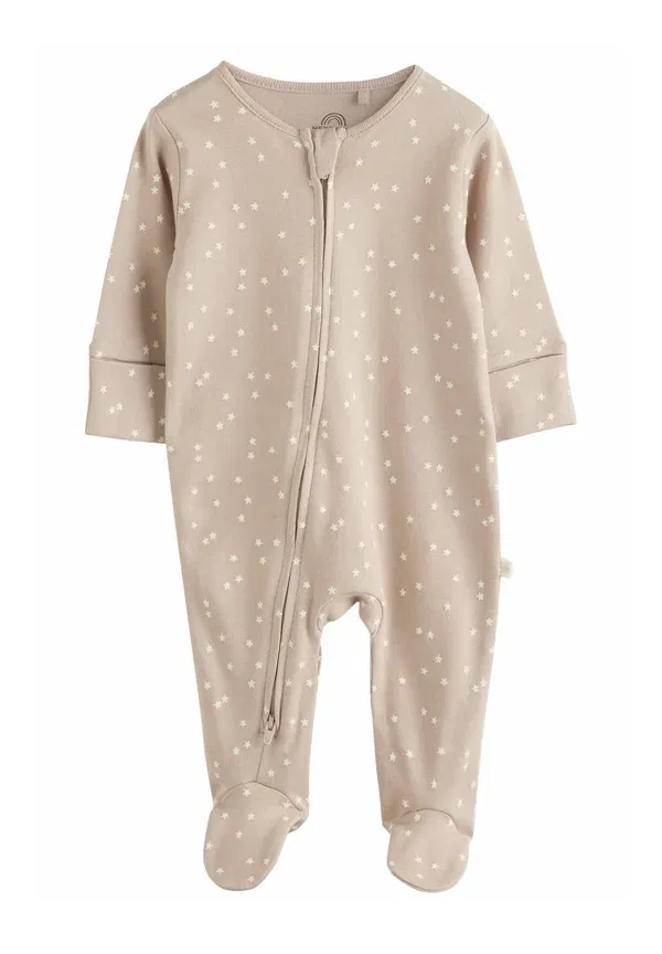 Комплект из 4 пижам с космическим принтом Regular fit-two way 4 pack - sleep suit Next Cream, кремовый — фото 2