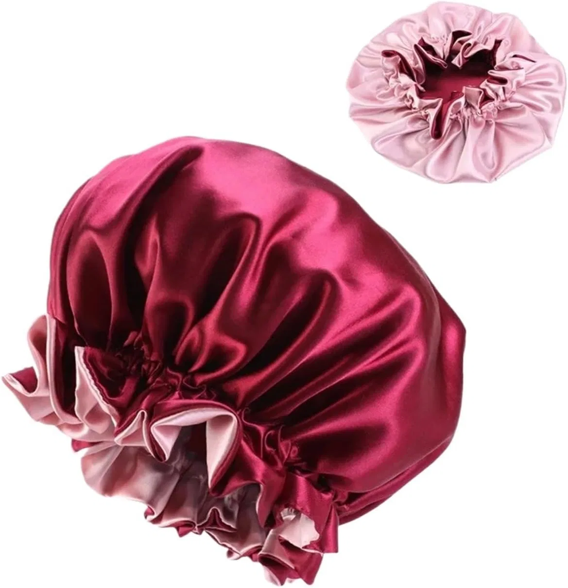 Шапочка для душа из сатина, ENWWCH, Wine Red