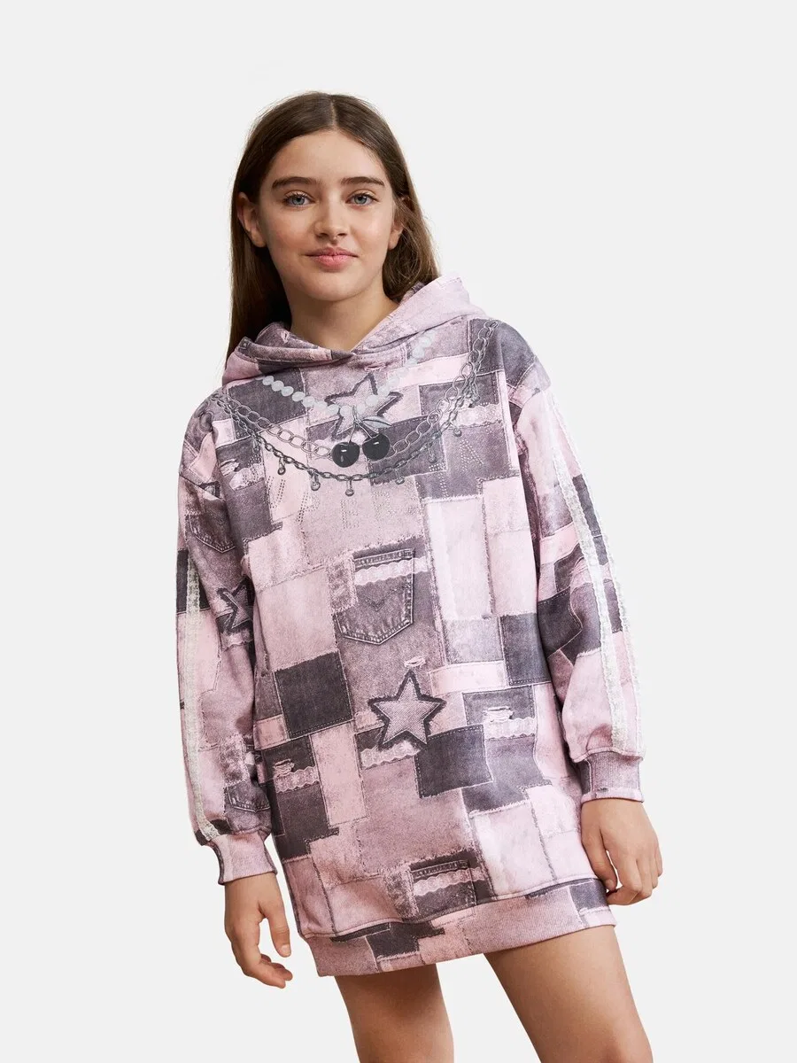 Толстовка Desigual 'Star' в розовом цвете — фото 2