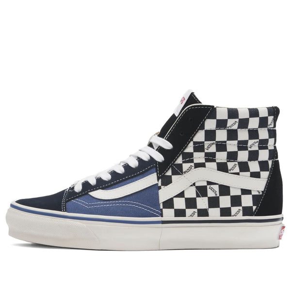 

Кроссовки premium clash the wall 'checkerboard black blue' Vans, черный