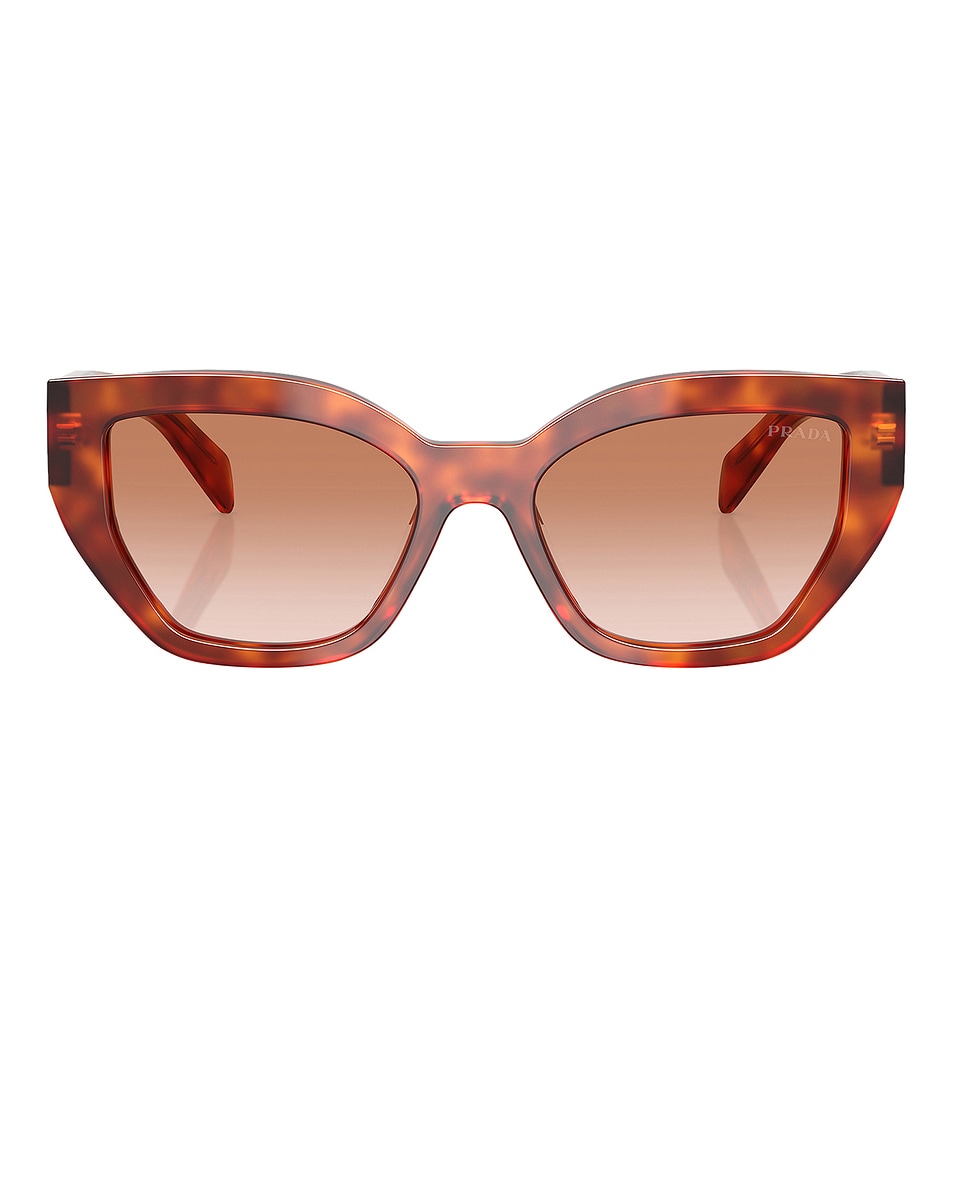 

Солнцезащитные очки «кошачий глаз» Prada, цвет Cognac Tort