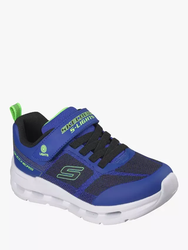 Детские кроссовки S-Lights Glide-Step Lights, синие Skechers — фото 4