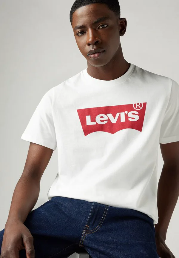 Стандартная фирменная футболка с принтом Levi'S, Graphic White — фото 4