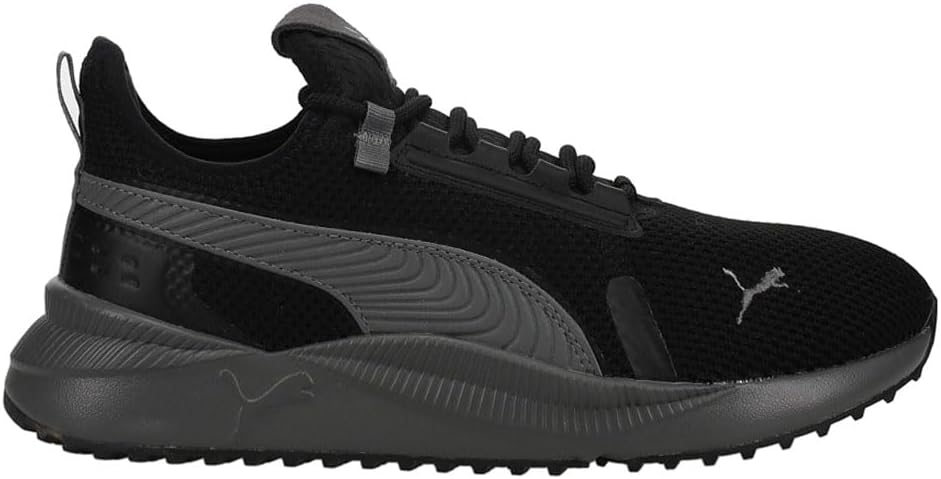 Мужские кроссовки PUMA Pacer Future Street Knit с широкими шнурками для повседневной носки - черные