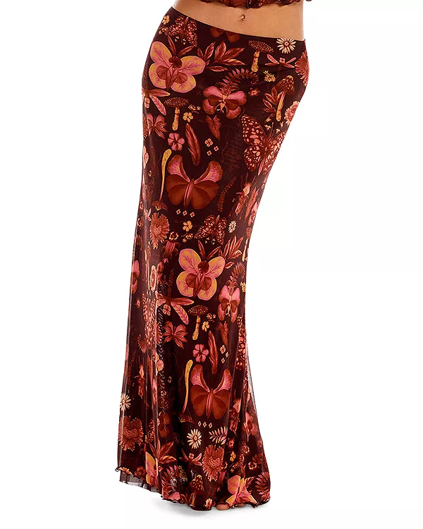 

Макси-Юбка Brace ambar из сетчатой ткани Agua Bendita, мультиколор