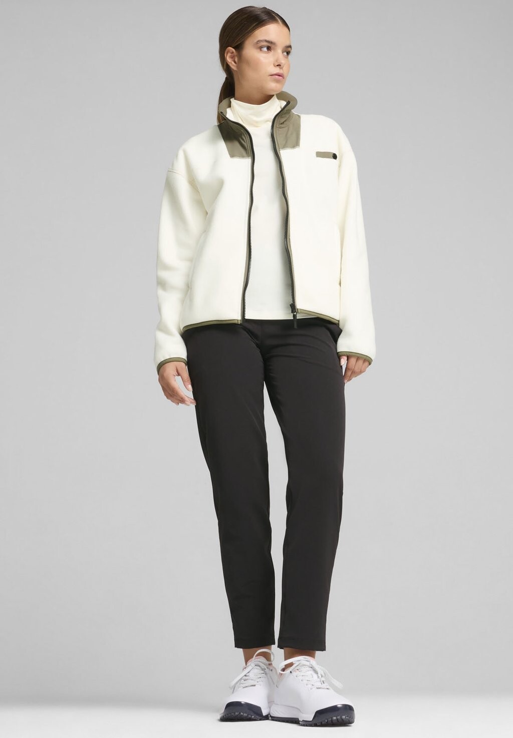 

Флисовая куртка CHARLEY MIT DURCHGEHENDEM REISSVERSCHLUSS Puma, белый