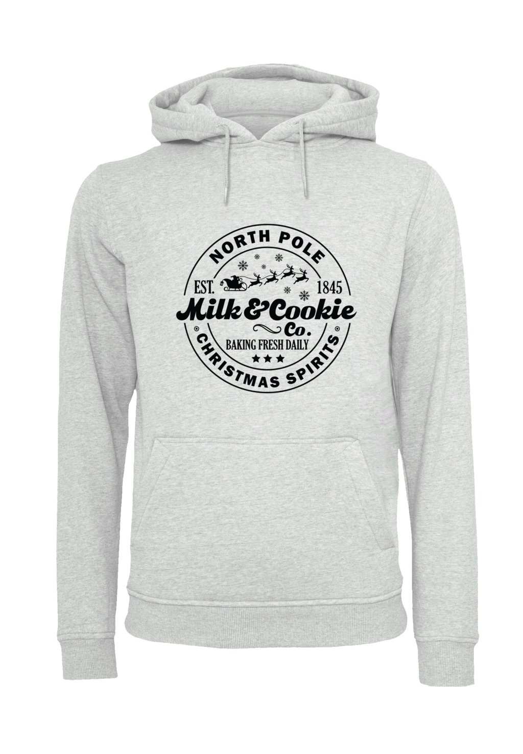 

Толстовка MILK AND COOKIE BAKERY RETRO CHRISTMAS SIGN F4NT4STIC, серый