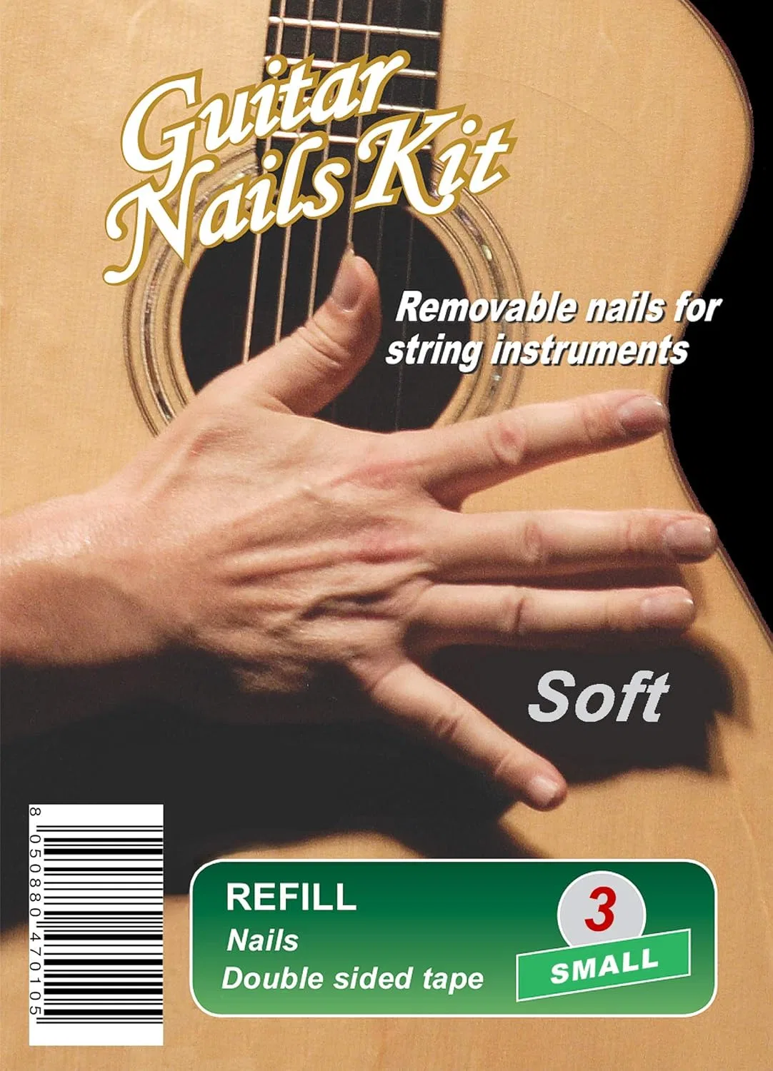 Сменные накладные ногти для гитары Guitar Nails Refill Soft (3) Small Gnk