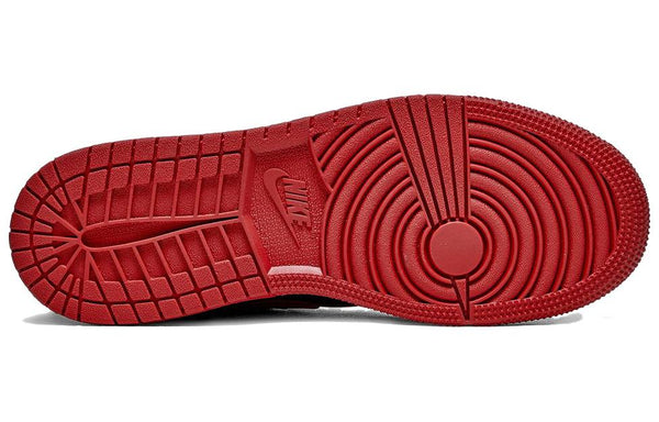 Кроссовки 1 high flyease 'black gym red' Air Jordan, черный — фото 4