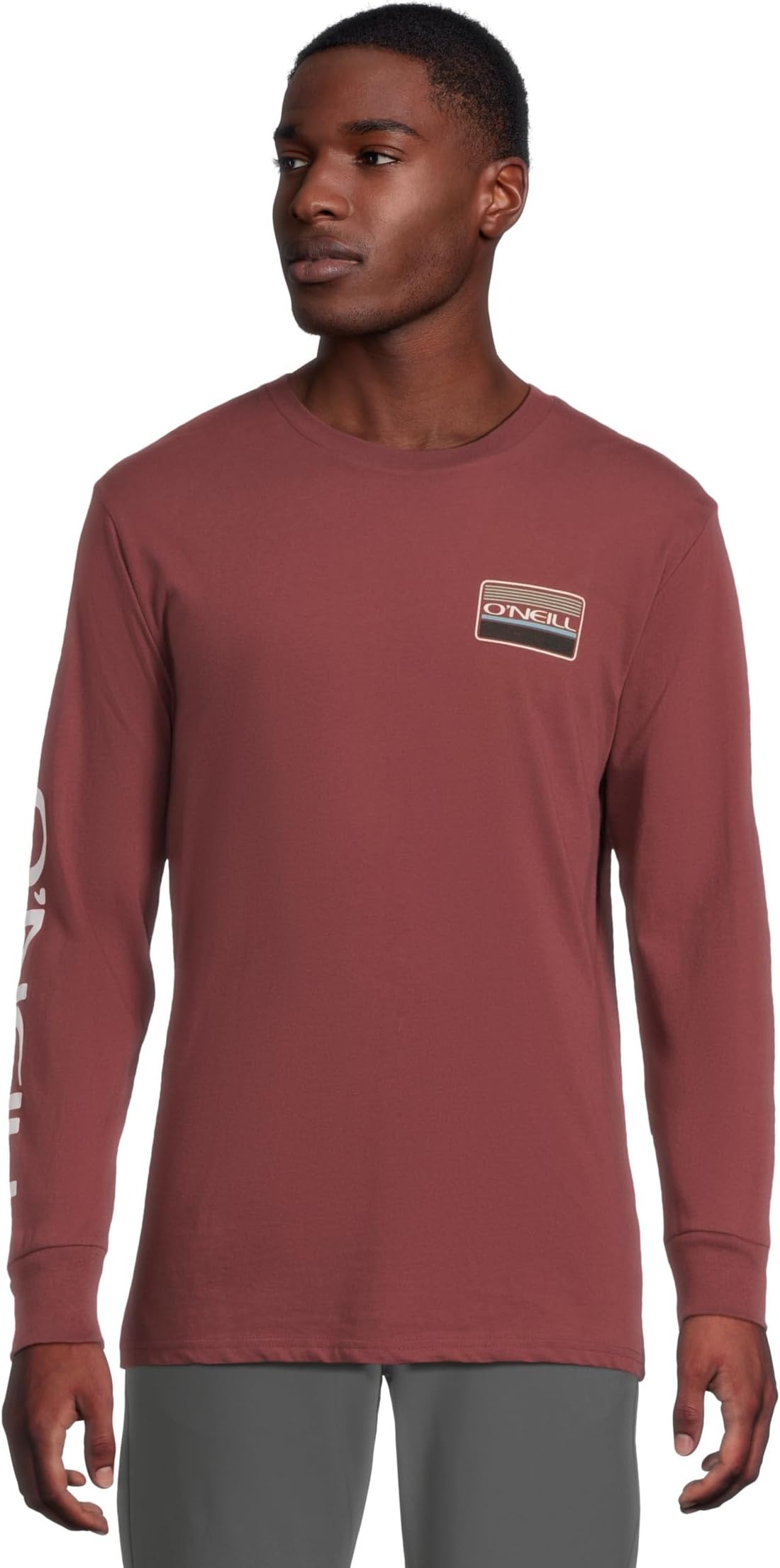 

Мужская рубашка с длинным рукавом и баннером O'Neill, Oxblood Red