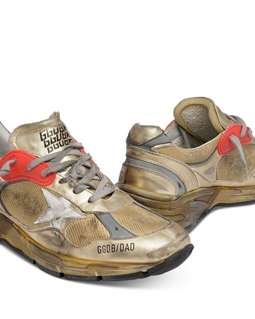 Женские низкие кеды Deluxe Brand Dad-Star Golden Goose, цвет Gold — фото 4