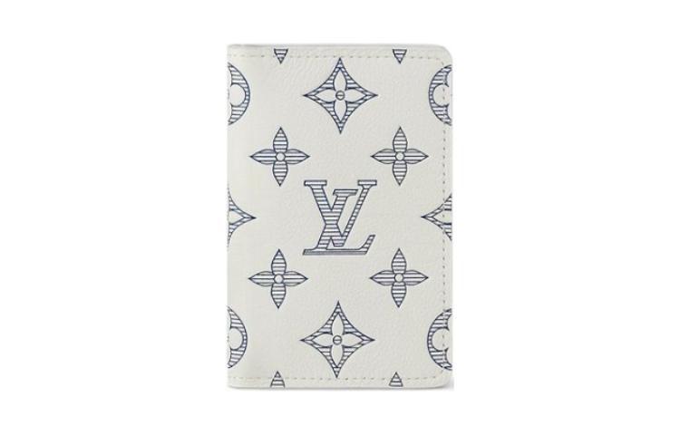 

LOUIS VUITTON Кожаный мужской бумажник белый