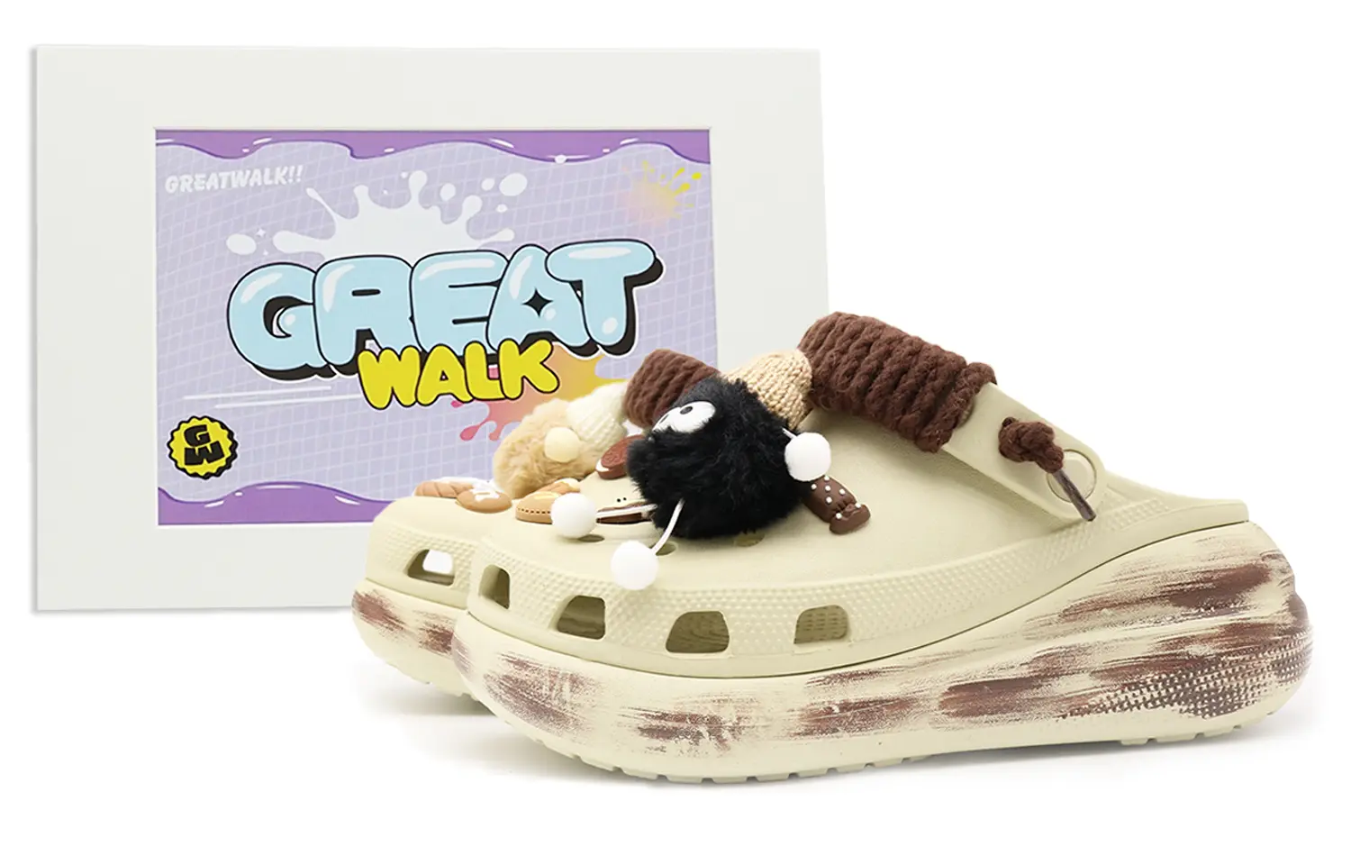 

Crocs Классические клоги унисекс костяной белый экрю, цвет Ecru