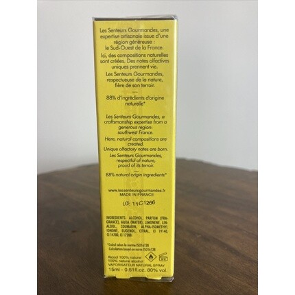 Vanille Noire Eau de Parfum 0,5 жидких унций/15 мл в запечатанном спрее Les Senteurs Gourmandes — фото 3