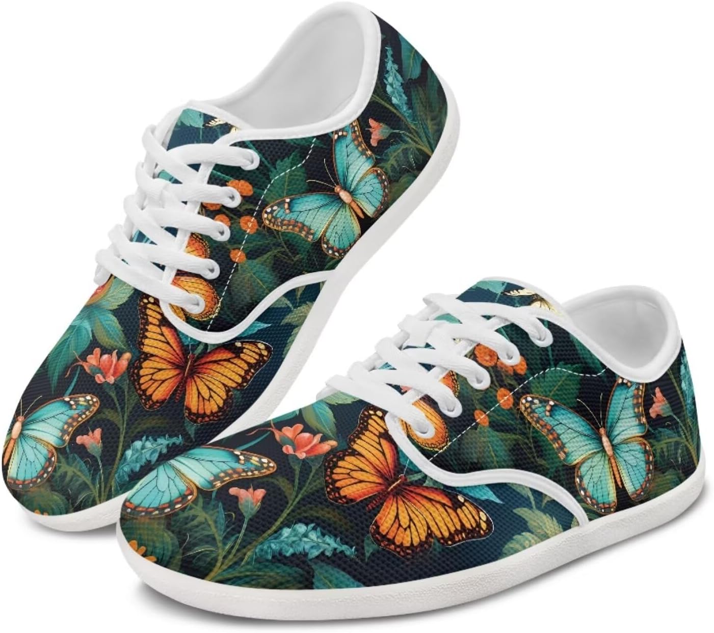 

Женские кроссовки Forchrinse Hummingbird с подсолнухом, для ходьбы, с широкой носочной частью, босоножки Y2K, модные спортивные кроссовки с противоскользящей подошвой, Colorful Butterfly