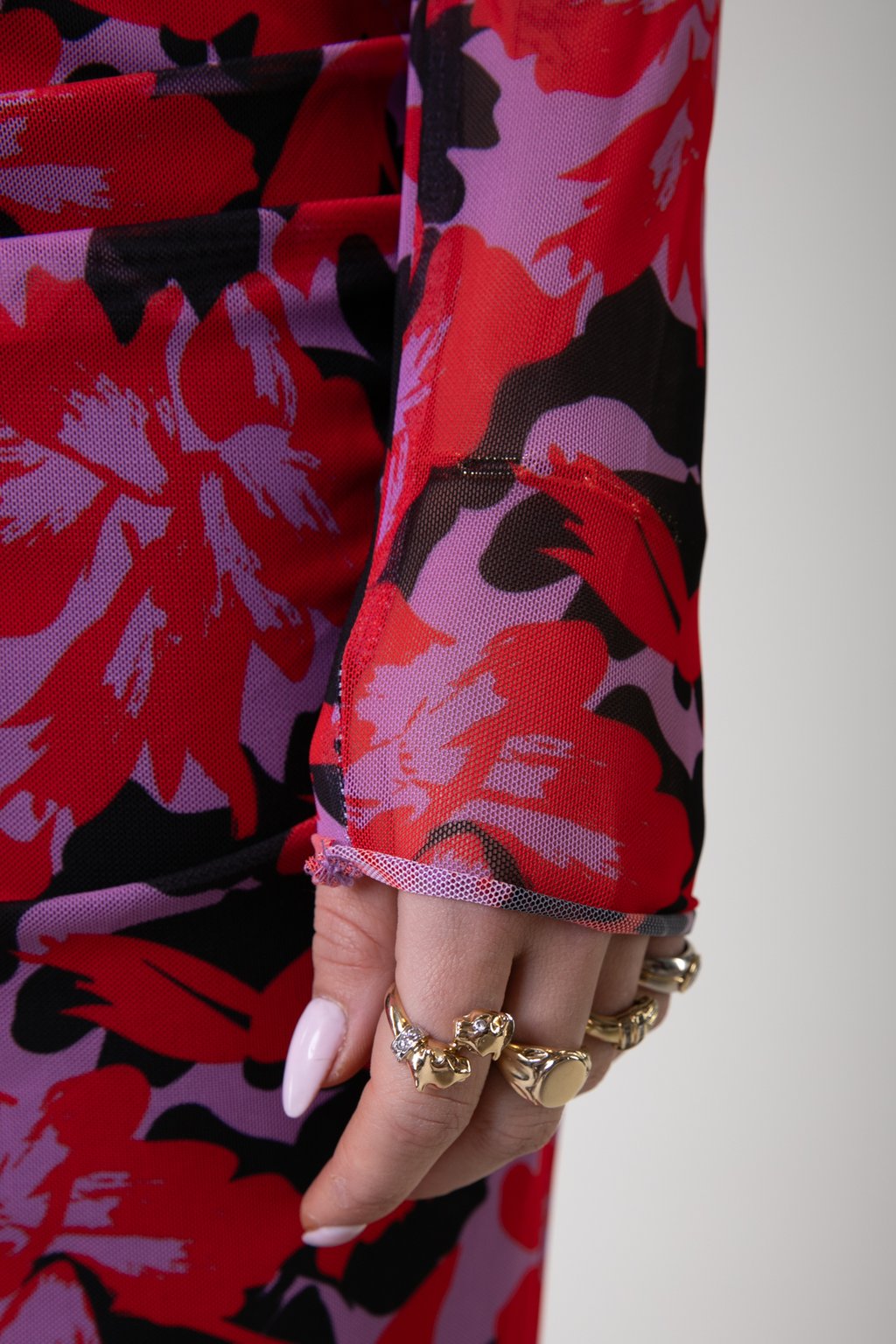 

Коктейльное платье / Вечернее платье SARIAH ABSTRACT FLOWER V NECK DRESS Colourful Rebel, мультиколор