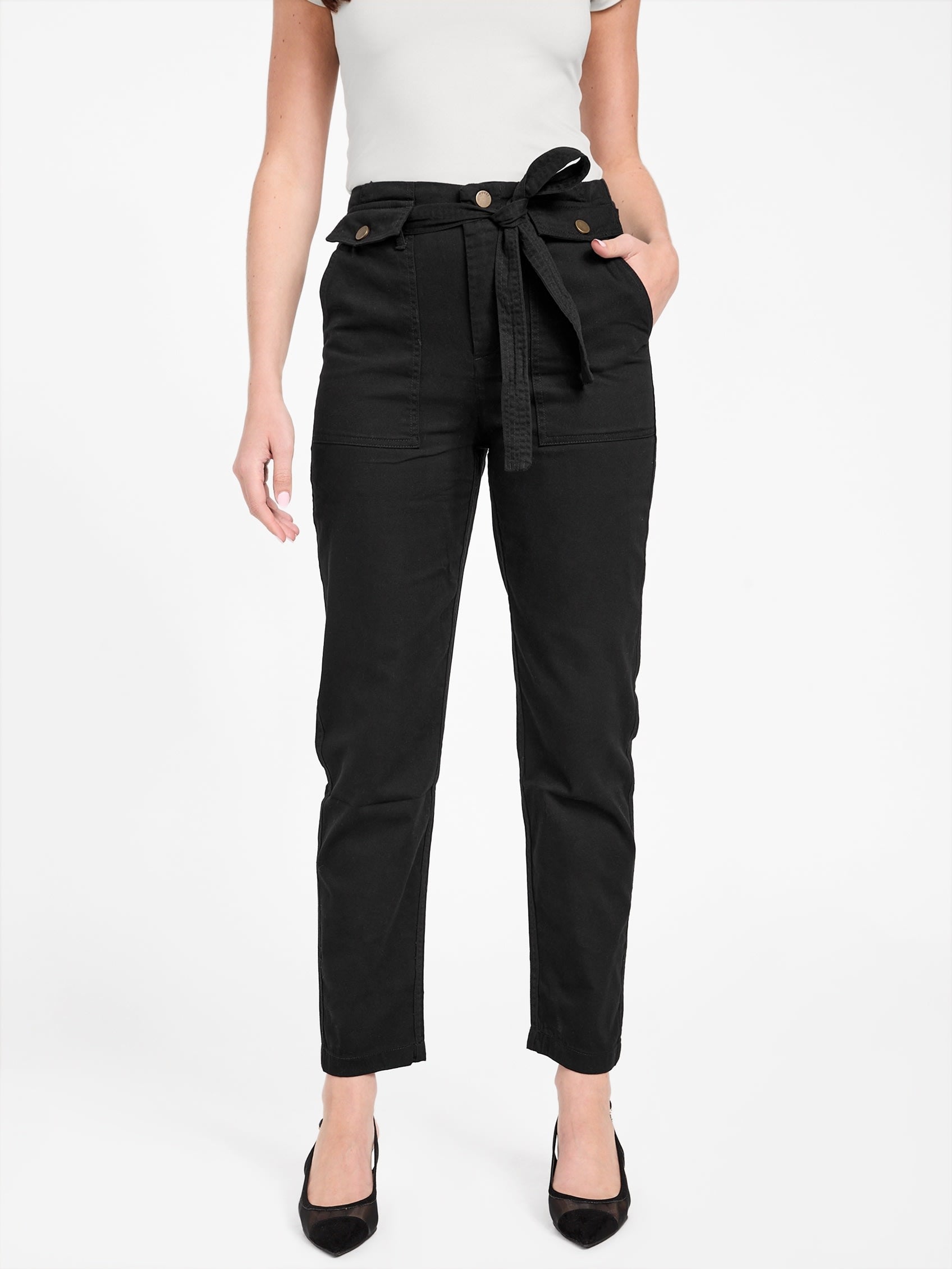 

Брюки из твила Olinda Guess Factory, черный
