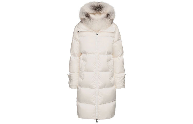 

Пуховик женский белый Moncler