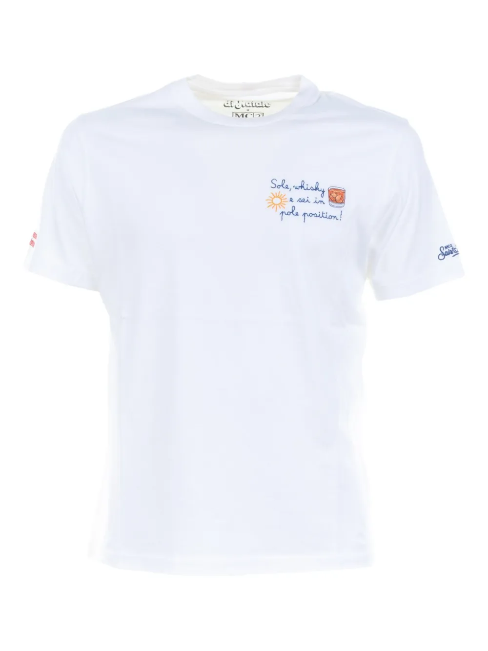 

Футболка с вышивкой MC2 SAINT BARTH, белый