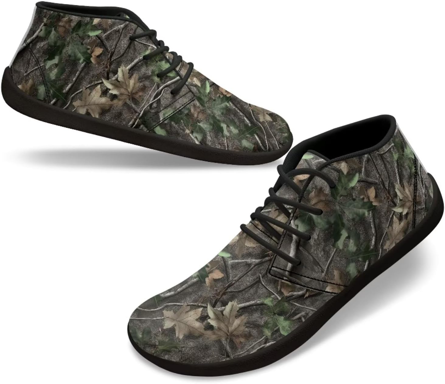 

Мужские кроссовки с модной подошвой нулевого наклона, противоскользящие, для бега, прогулок и походов Xixirimido, Fallen Leaf