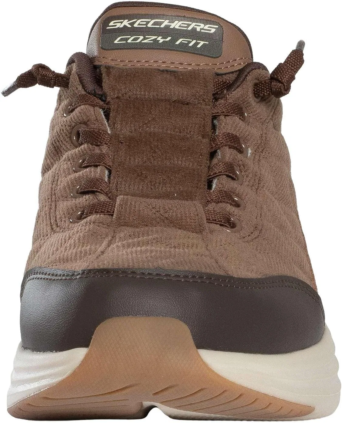 Мужские кроссовки Skechers Contour Foam Cordelux, Brown Corduroy Pu — фото 4