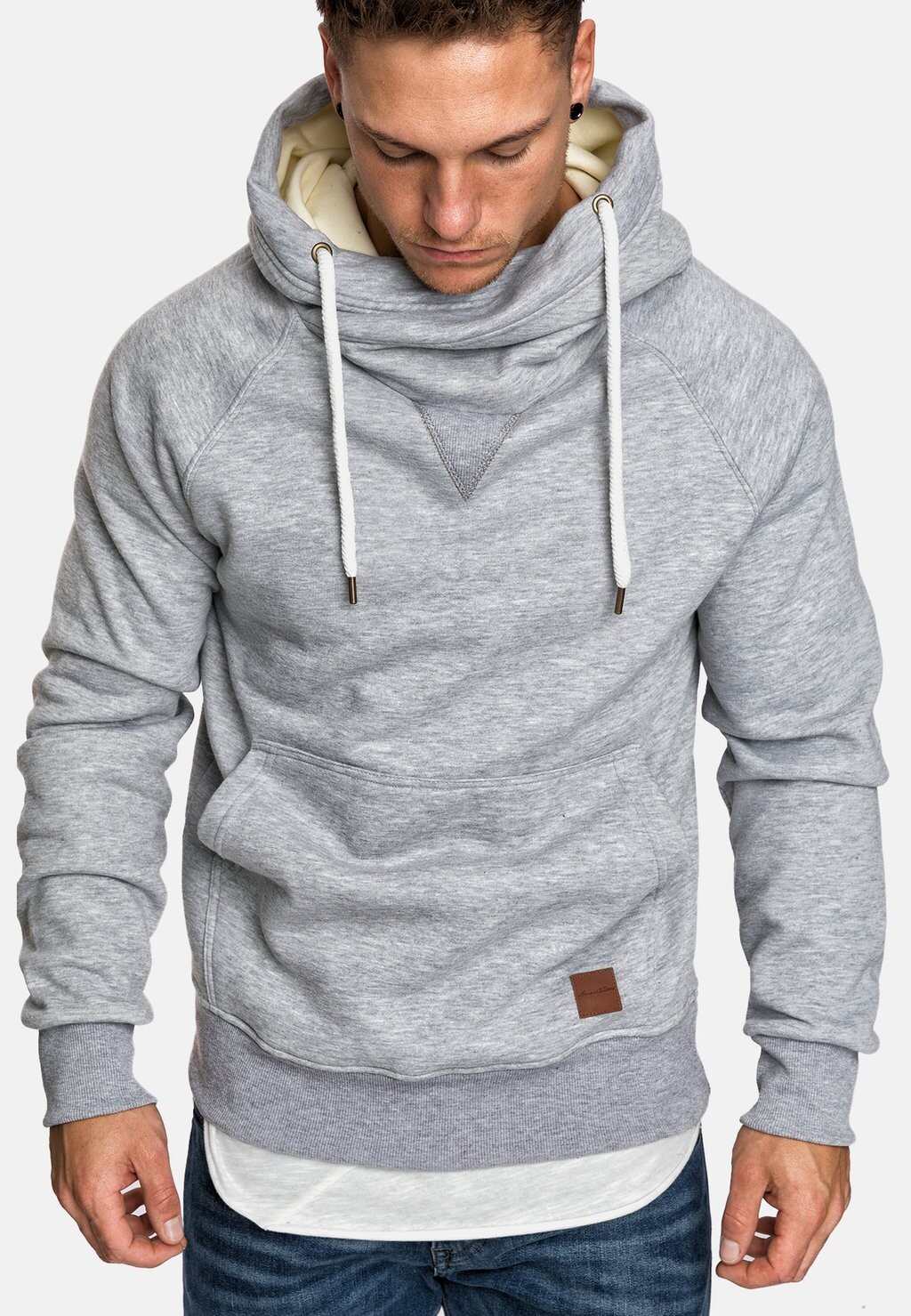 

Толстовка BEQUEMER KAPUZEN CASUAL MIT BAUCHTASCHE AS Humy, цвет hellgrau