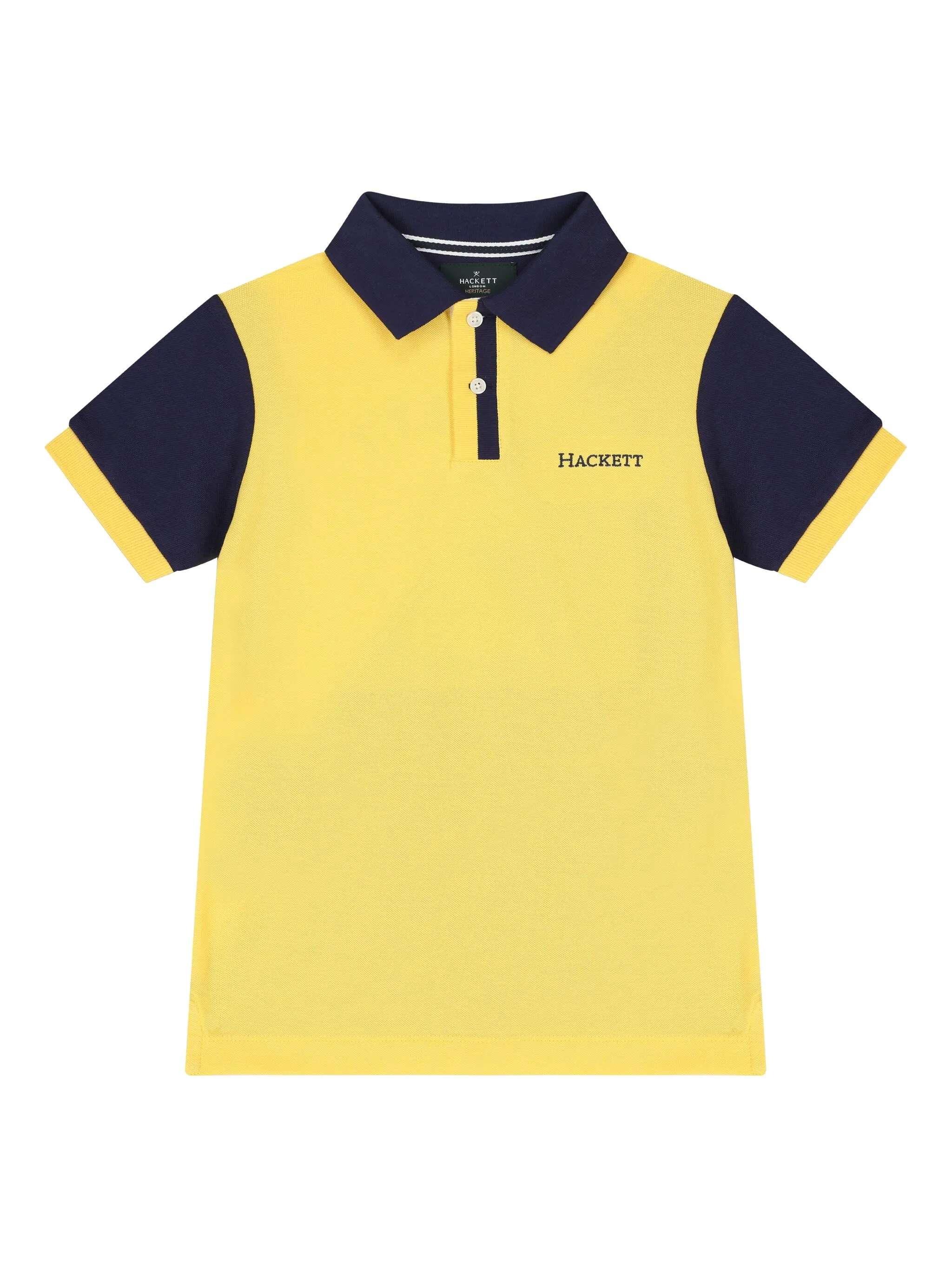 

Рубашка поло с логотипом Hackett Kids, желтый