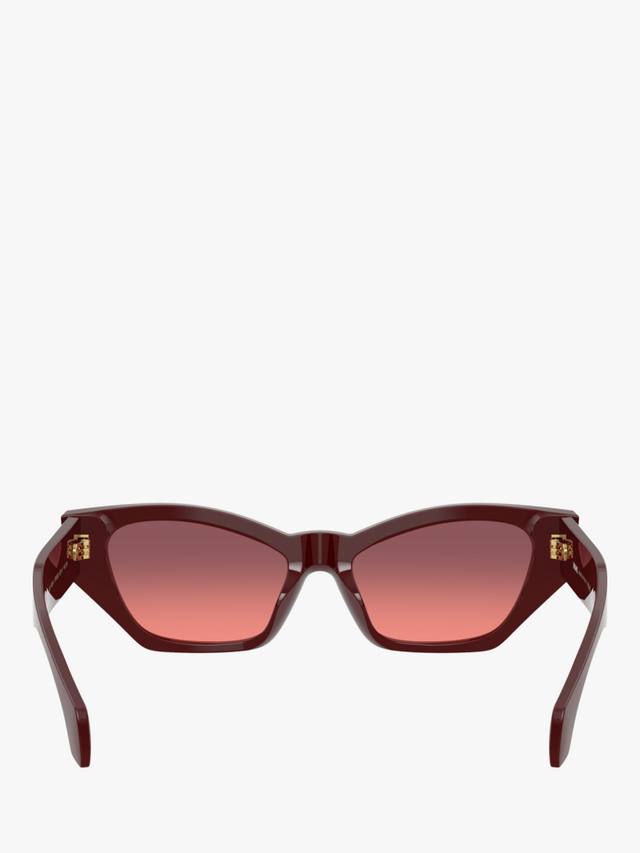 Женские солнцезащитные очки Cat's Eye VE4488 Versace, Dark Red/Red Gradient — фото 4