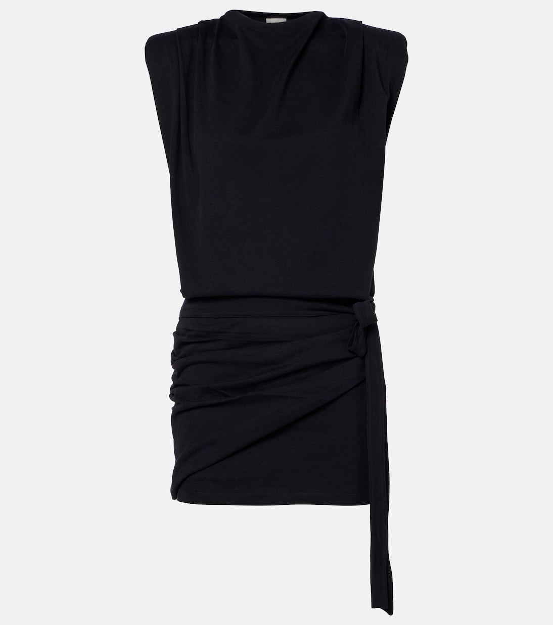 

Мини-платье Marielle из драпированного хлопка Isabel Marant, черный