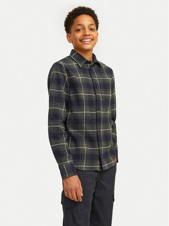 

Свободная рубашка James 12260989 Jack&Jones Junior, мультиколор