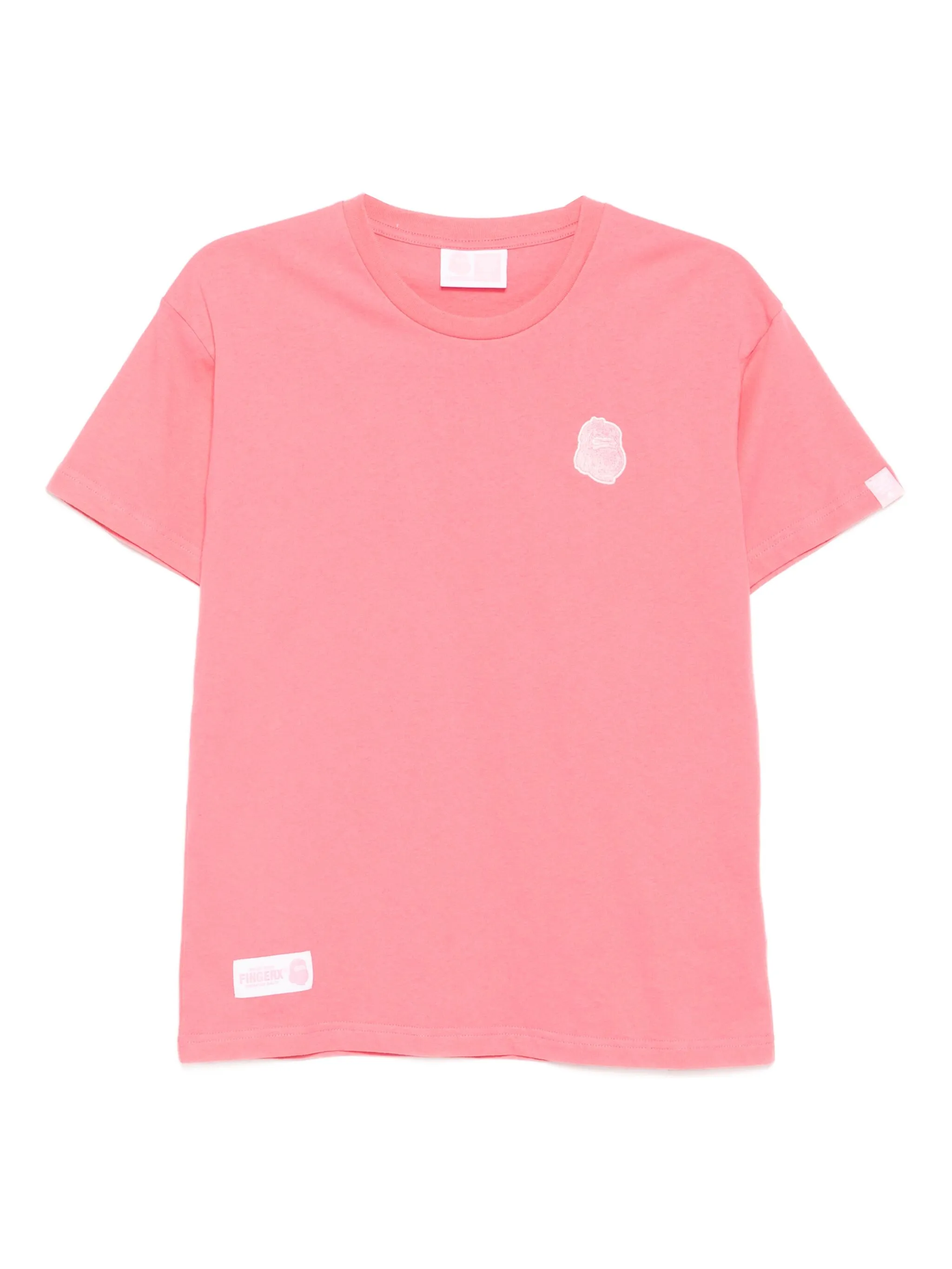 

Футболка с вышитым логотипом Fingercroxx, розовый